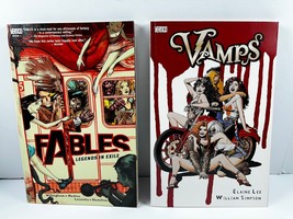 Lot 2 Vertigo Books Fables:Legends in Exile Vol 1,  Vertigo Vamps,Lee &amp; Simpson - £12.40 GBP