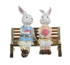 Rabbit in Love Jewelry Box Handmade by Keren Kopal with Crystals-
show origin... - £126.28 GBP