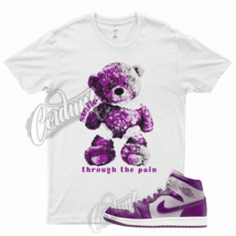  SMILE T Shirt for J1 1 Mid WMNS Magenta Grey Purple High Low Berry Plum 9 6 - £20.27 GBP+