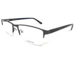 Claiborne Brille Rahmen CB254 FRE Grau Rechteckig Halbe Felge 57-18-150 - $50.91