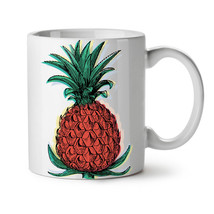 Pineapple Food NEW White Tea Coffee Mug 11 oz | Wellcoda - £12.75 GBP