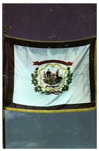 West Virginia State Flag Curteichcolor Postcard - £4.65 GBP