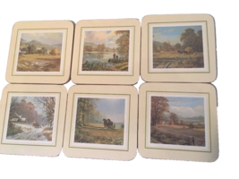 Clover Leaf Coasters Set of Six Don Vaughan English Landscapes Scenes Co... - £4.43 GBP