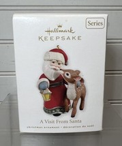 NOS New 2010 Hallmark A VISIT FROM SANTA Keepsake Ornament, 2nd in the S... - £7.17 GBP