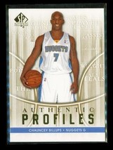 2008-09 Upper Deck Sp Authentic Basketball Card AP-34 Chauncey Billups Nuggets - £3.85 GBP
