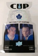 18-19 Upper Deck Cup Components Frank Mahovlich/Johnny Bower Acetate 1:7... - $99.99