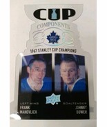 18-19 Upper Deck Cup Components Frank Mahovlich/Johnny Bower Acetate 1:7... - $1,894.79 MXN