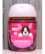 [GOOD] Sweet as Strawberry Boston Terrier Pocketbac Sanitizing Hand Gel Bath Bod - $104.70 MXN