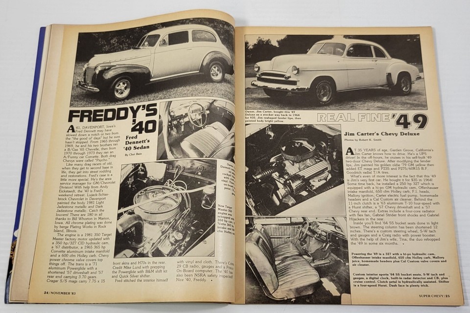 PV) Super Chevy Magazine November 1983 Volume 11, Issue 11 Camaro Corvette Item image 7