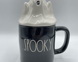 Rae Dunn by Magenta 202 Spooky Mug With Ghost Topper Halloween Artisan B... - $28.04