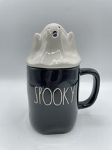 Rae Dunn by Magenta 202 Spooky Mug With Ghost Topper Halloween Artisan B... - $28.04