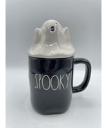 Rae Dunn by Magenta 202 Spooky Mug With Ghost Topper Halloween Artisan B... - £22.03 GBP