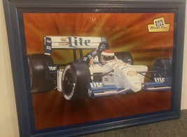 Miller Lite Indy Race Formula 1 Holographic Framed Picture Rare From 1998 - £89.91 GBP