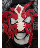 Psicosis Red &amp; Black Adult Lucha Libre Wrestling Mask WWE AEW WCW Hallow... - £15.77 GBP