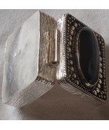  Mini silver box with oynx - $131.57 CAD