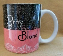 &quot;Gray is the New Blond&quot; Mug 4&quot; Encore 2008 Pink and Black - £11.68 GBP