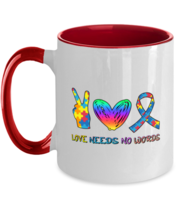 Inspirational Mugs LOVE NEEDS NO WORDS Red-2T-Mug  - £14.29 GBP