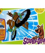 Jigsaw Puzzle SCOOBY DOO - ON A BMX 100 Pieces 15&quot; x 12.5&quot; Pressman DISC... - $177.30 MXN