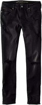 American Eagle Mens 4328038 NeXt Level Slim Leg Jeans, Destroyed Black Wash - $29.75