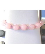 10mm Rose Quartz Macrame Beaded Adjustable Bracelet  7&quot; - 8.5&quot; inches #J... - $9.24 CAD