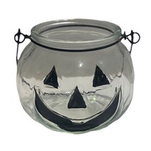 Jack-O-Lantern Glass Candle Holder Halloween Decor (SHIPS IN 24 HOURS) - $307.64 MXN