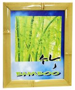 Real Bamboo 11&quot; x 14&quot; Photo/Picture/Poster Frame - Natural Glaze - £19.57 GBP