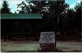 The Equator Stone at Perry Maine Postcard Posted 1965 - £4.70 GBP
