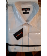 mens cuflink non iron dress shirt 16.5  /  34-35 - $23.36