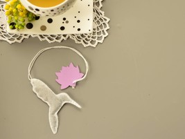 Hummingbird shaped tea bags 5 pieces Gift Ladies Beautiful Hummingbird - $12.69