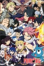 Fairy Tail Poster Anime Character Cast - £5.66 GBP