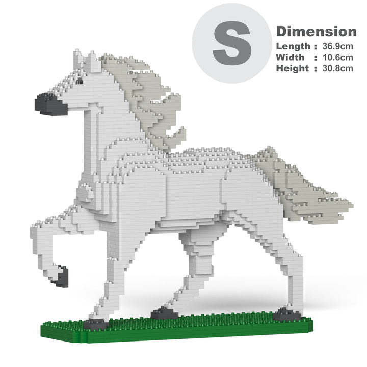 Horse Sculptures (JEKCA Lego Brick) DIY Kit