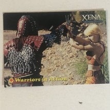 Xena Warrior Princess Trading Card Lucy Lawless Vintage #55 Warriors In Action - $1.97