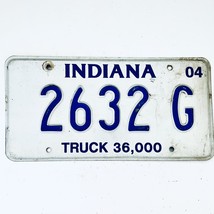 2004 United States Indiana 36000 lbs Truck License Plate 2632 G - $13.85