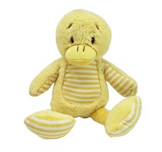 13&quot; Beverly Hills Teddy Bear Co Yellow Baby Duck Stuffed Animal Plush Toy Rattle - £29.15 GBP