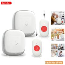 Call Button for Elderly Home Caregiver Pager Wireless Alert System with ... - $34.60