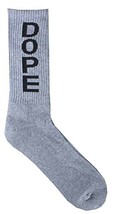 Dope Couture Superior In Acrilico/Cotone Grigio Calzini Alla Caviglia Nuovi - $9.98