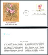 1984 US FDC Cover - Wild Pink Orchid Flower, Miami, Florida F16 - £2.37 GBP