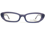 Salvatore Ferragamo Eyeglasses Frames 2515-B 351 Clear Purple Crystals 5... - $112.18