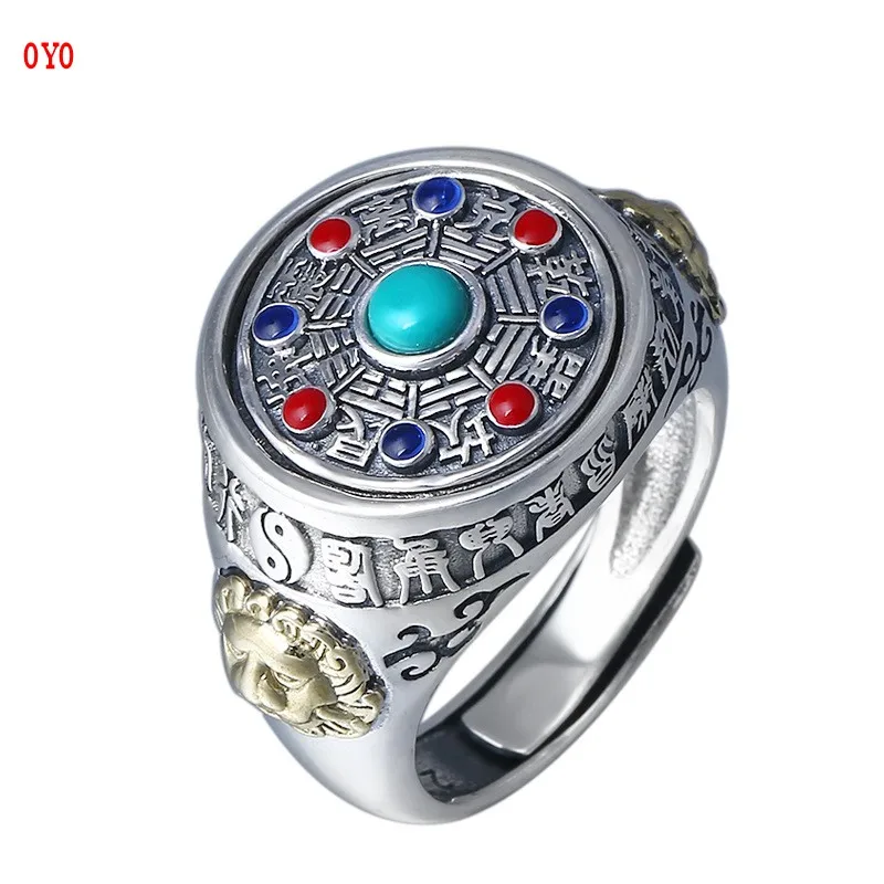 100%925 sterling silver Thai silver code body rotation gossip restoring ancient  - £60.32 GBP