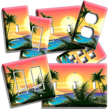 Beautiful California Bay Sunrise Palms Light Switch Outlet Wall Plate Room Decor - £9.58 GBP+