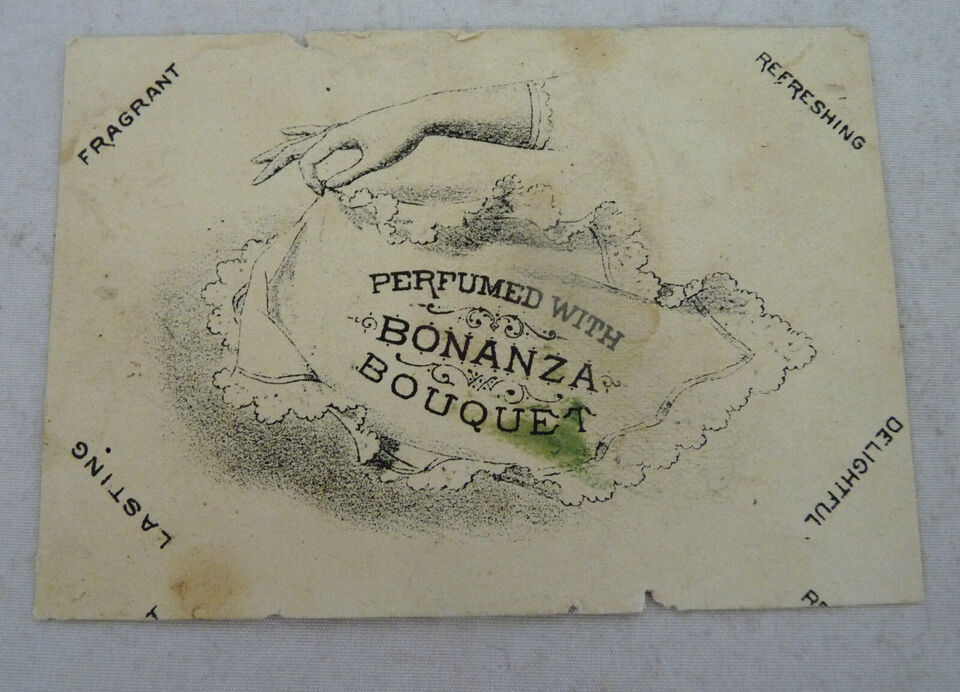 Bonanza Bouquet perfume antique Victorian trade card Silhouette Rivals comic Item image 2