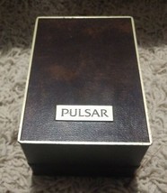 VINTAGE ANTIQUE PULSAR WATCH BOX AND MANUALS - £8.30 GBP