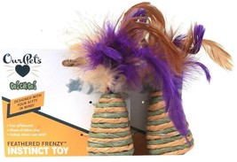 2 Count OurPets Go Cat Go Feathered Frenzy Catnip Drives Kitty Wild Inst... - $10.99