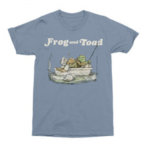 Frog and Toad Fishin&#39; and Readin&#39; T-Shirt Blue - £19.70 GBP+