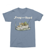 Frog and Toad Fishin&#39; and Readin&#39; T-Shirt Blue - £19.64 GBP+