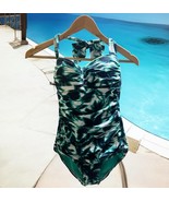 TOMMY BAHAMA Green Blue Women’s Size 6 One Piece Swimsuit Tummy Control ... - €25,47 EUR