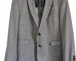 Tommy Hilfiger Suit Jacket 48 R Gray White Wool Houndstooth Designer Spo... - $28.05