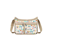 LeSportsac Skiing Foxes Deluxe Everyday Crossbody Whimsical Foxes, Ski Motifs - £84.41 GBP