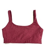 Outdoor Voices Sports Bra Size S Maroon Scoop Neck Crop Tank Top Stretchy - $19.95