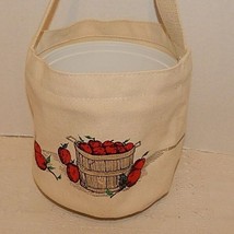 Bj's Dinghy Pail~Canvas~Apples~Tools~Toys~Water~Plants~Sewing~Crafts~Candy~Gift - $24.70